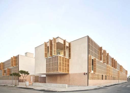 nZEB residential complex, Mallorca, Spain, finished in Beige Formentera