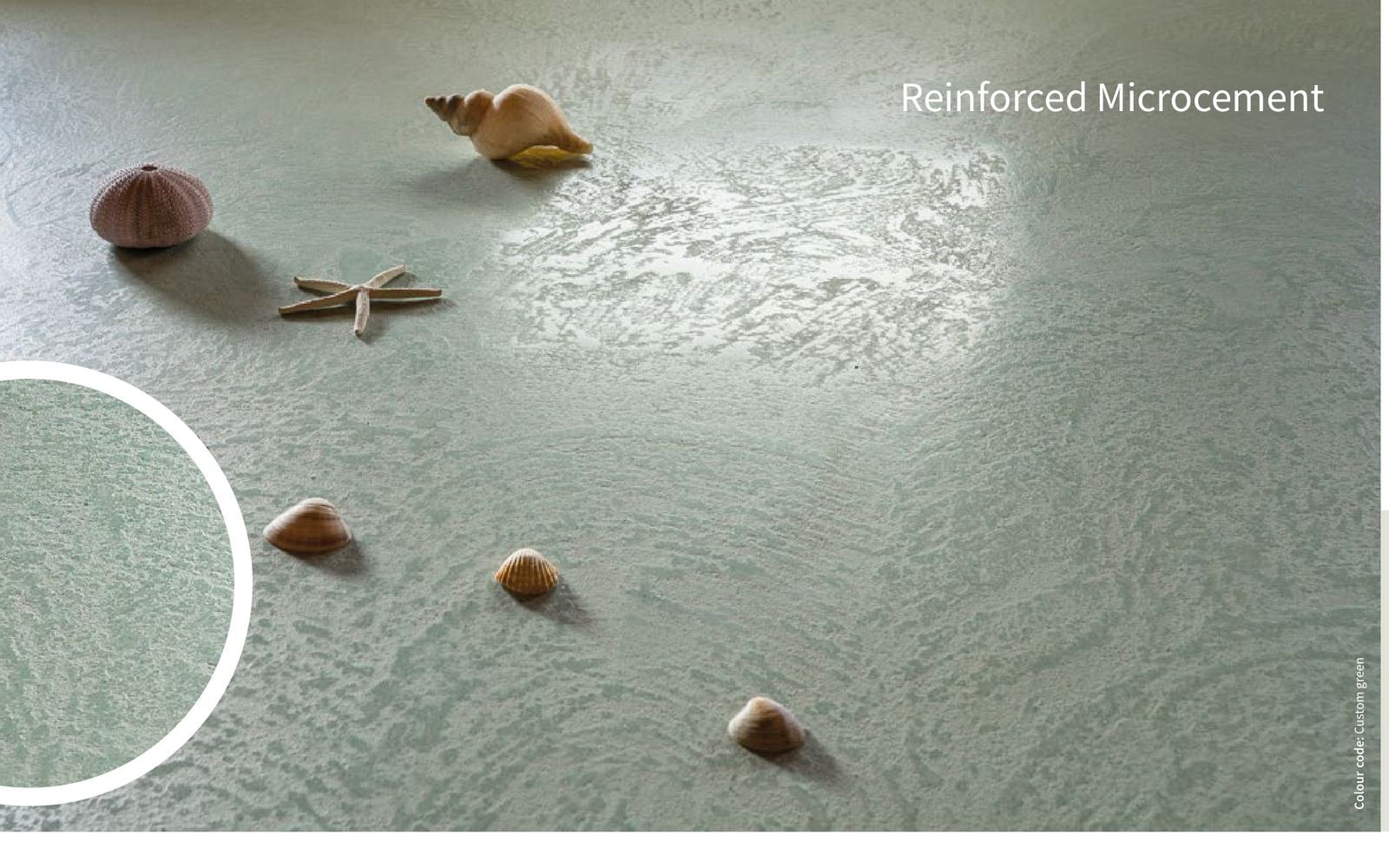 Continuous microcement surface